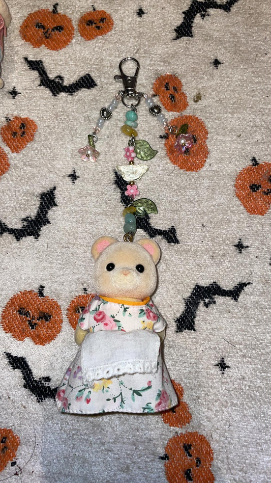 Fairy Garden Bear Keyring