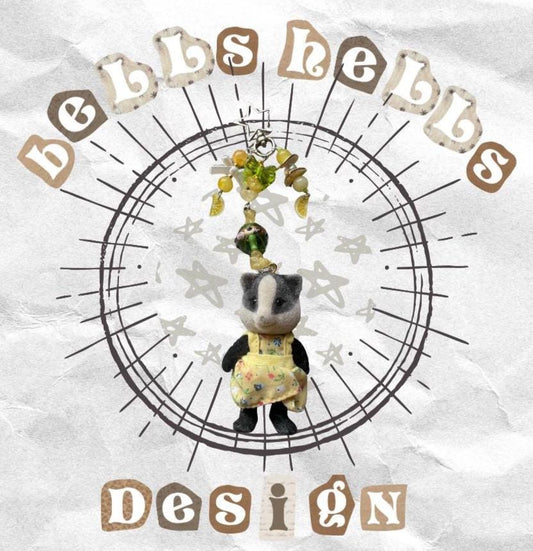 Lemontini badger keyring