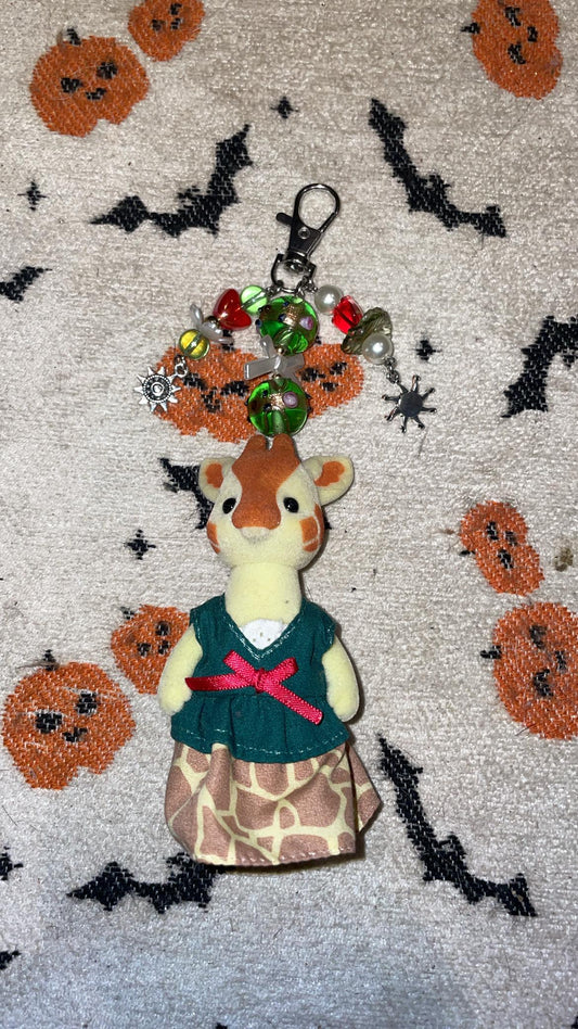 X-mas giraffe keyring