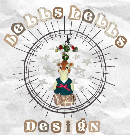 X-mas giraffe keyring