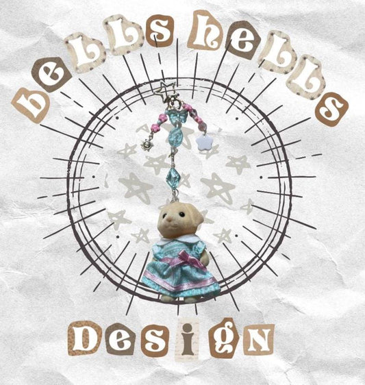 Colourful Yellow Labrador Keyring