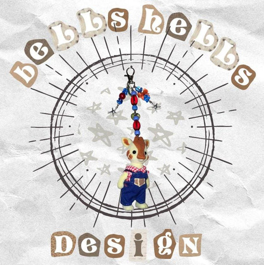 Seaside Giraffe Keyring